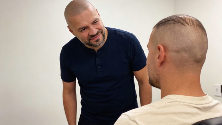 Hair tattoo for bald head
